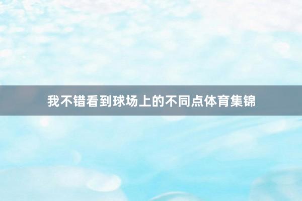 我不错看到球场上的不同点体育集锦