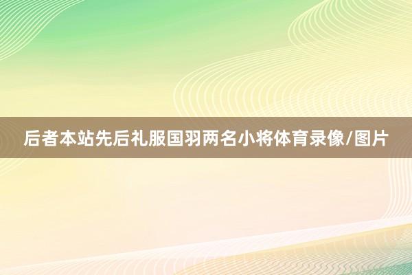 后者本站先后礼服国羽两名小将体育录像/图片