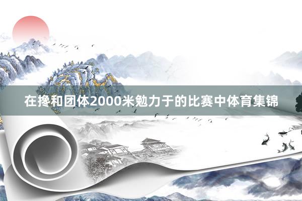 在搀和团体2000米勉力于的比赛中体育集锦