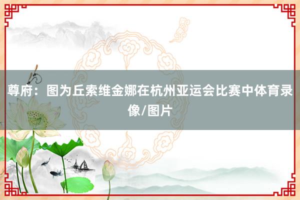 尊府：图为丘索维金娜在杭州亚运会比赛中体育录像/图片
