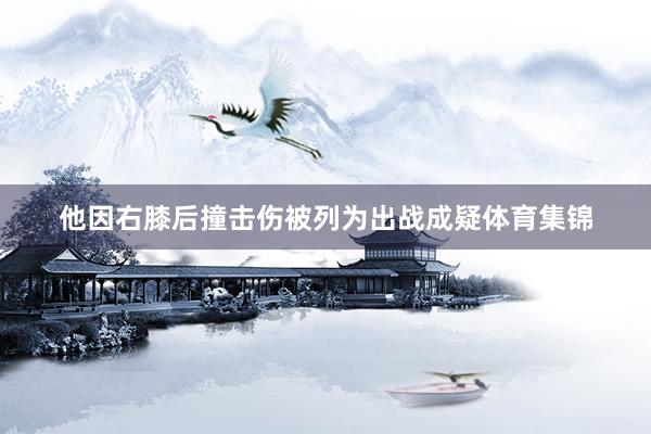 他因右膝后撞击伤被列为出战成疑体育集锦