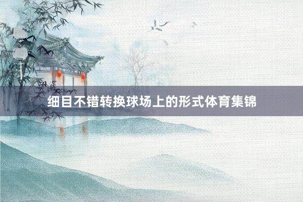 细目不错转换球场上的形式体育集锦