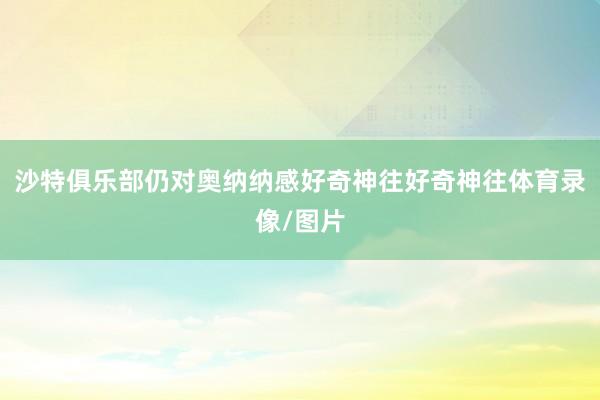 沙特俱乐部仍对奥纳纳感好奇神往好奇神往体育录像/图片