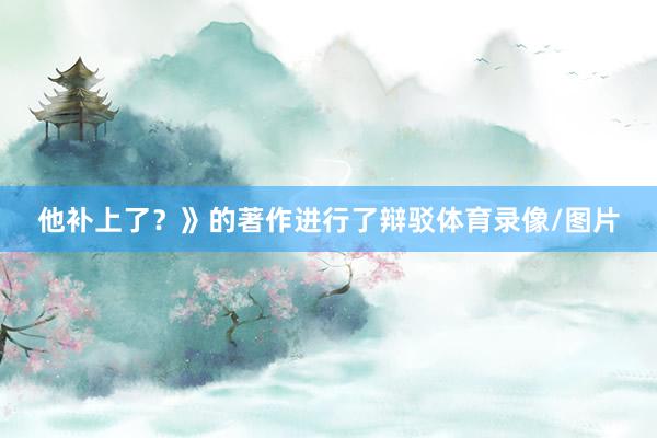 他补上了？》的著作进行了辩驳体育录像/图片