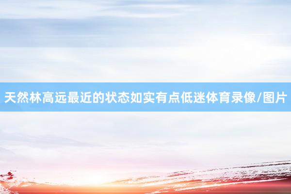 天然林高远最近的状态如实有点低迷体育录像/图片