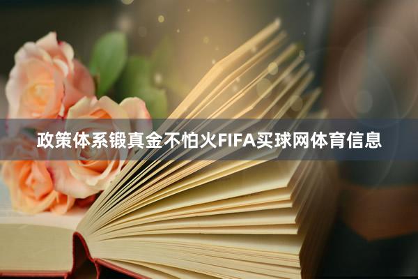 政策体系锻真金不怕火FIFA买球网体育信息