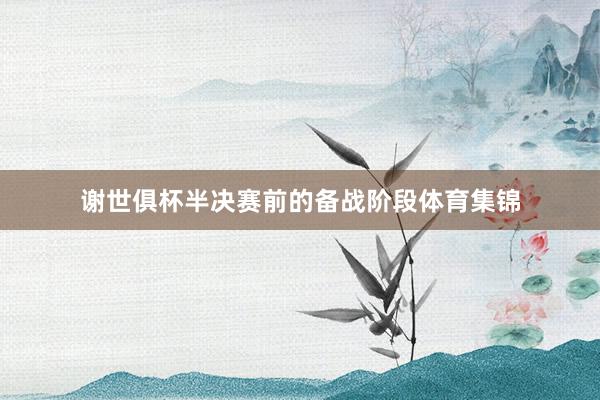 谢世俱杯半决赛前的备战阶段体育集锦