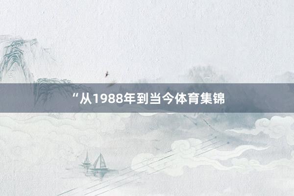 “从1988年到当今体育集锦