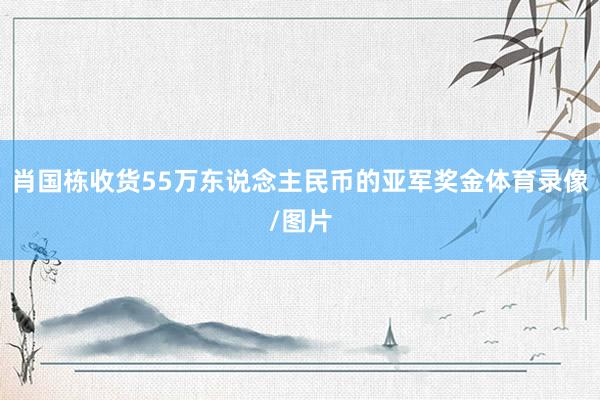 肖国栋收货55万东说念主民币的亚军奖金体育录像/图片