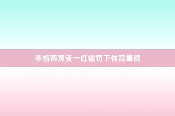 辛格两黄变一红被罚下体育集锦