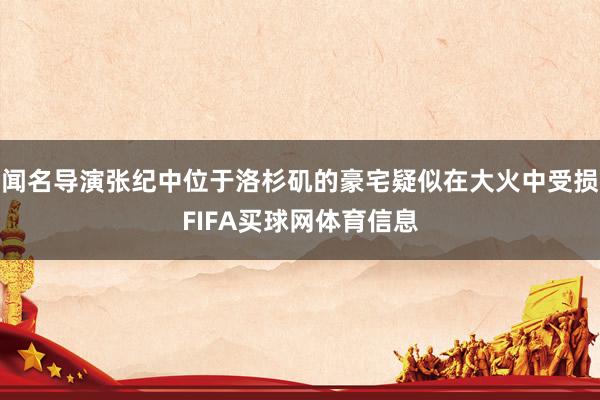 闻名导演张纪中位于洛杉矶的豪宅疑似在大火中受损FIFA买球网体育信息