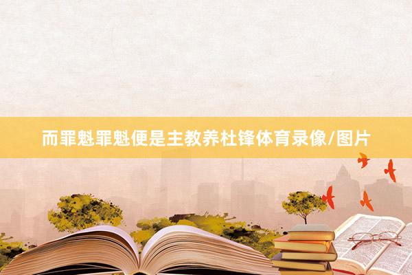 而罪魁罪魁便是主教养杜锋体育录像/图片