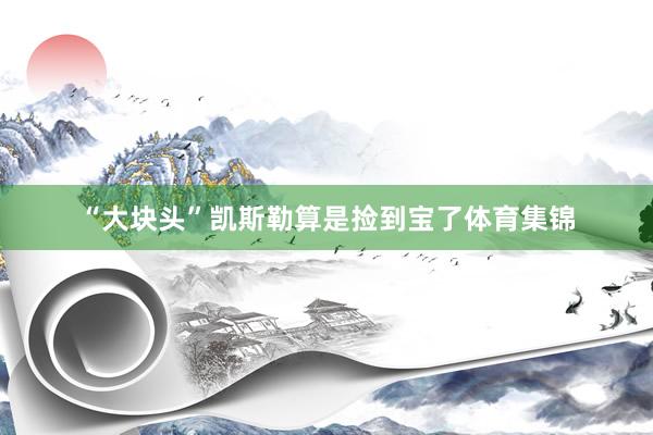 “大块头”凯斯勒算是捡到宝了体育集锦