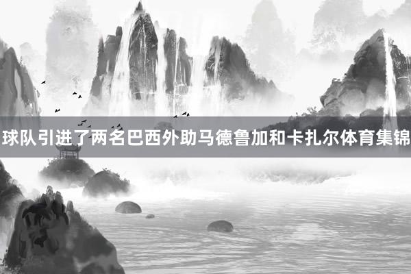 球队引进了两名巴西外助马德鲁加和卡扎尔体育集锦
